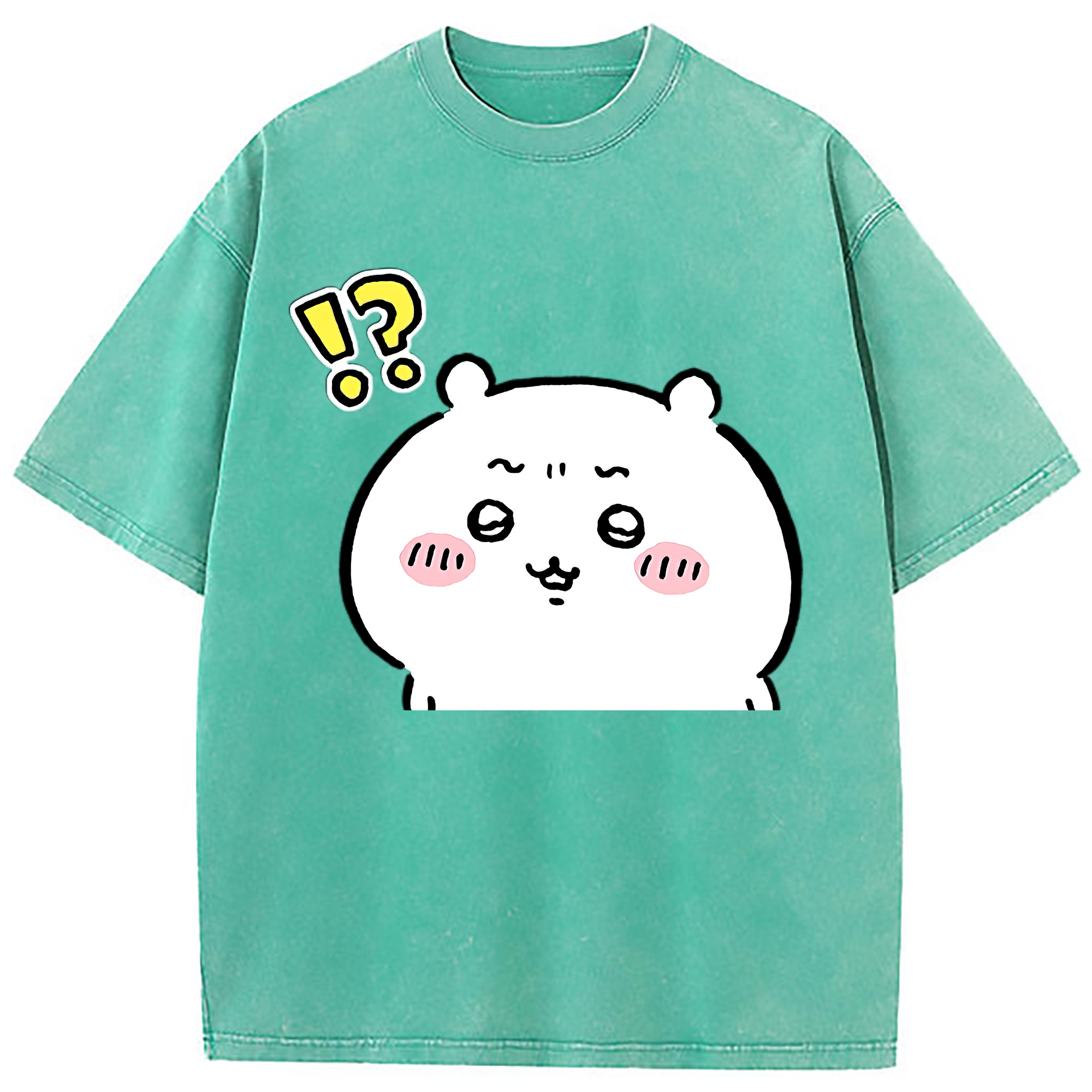 （画像用） ちいかわ ちいかわ Chii-kawa chiikawa 綿100% ヴィンテージ風 半袖Tシャツ（フロントプリント）